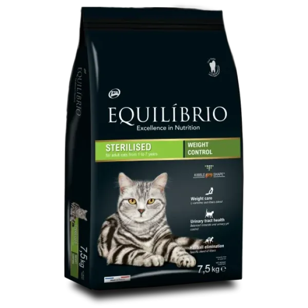 EQUILIBRIO CAT ADULT STERILIZED 7.5 KG