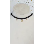 18K Gold Heart Pendant Choker Necklace for Everyday Wear