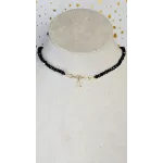 18K Gold Star Pendant Choker Necklace