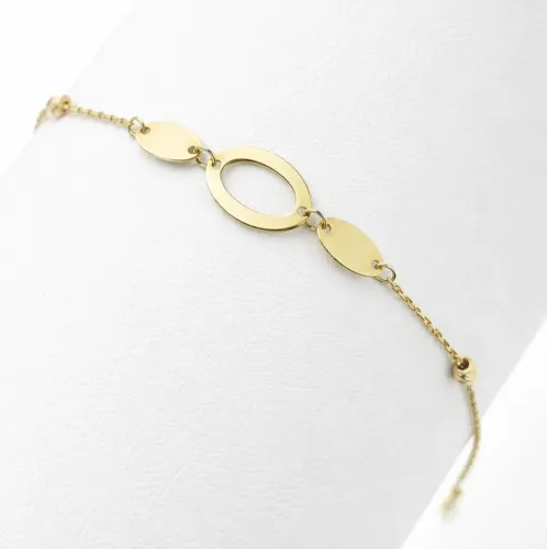 AURELIA OVAL LINK BRACELET – 18K GOLD BRACELET
