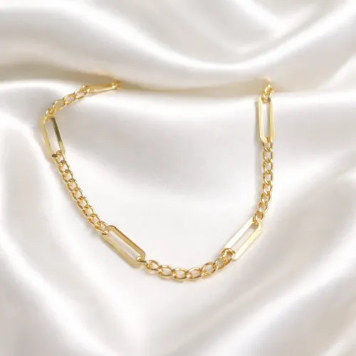 AVELIS PAPERCLIP NECKLACE 18K GOLD