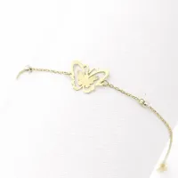 Butterfly Whisper Bracelet – 18K Gold Bracelet