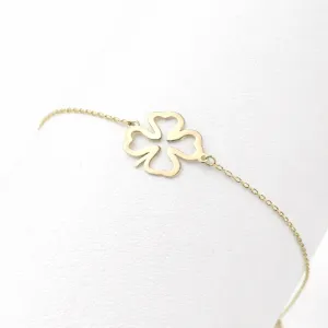 Clover Bracelet – 18K Gold Lucky Clover Bracelet