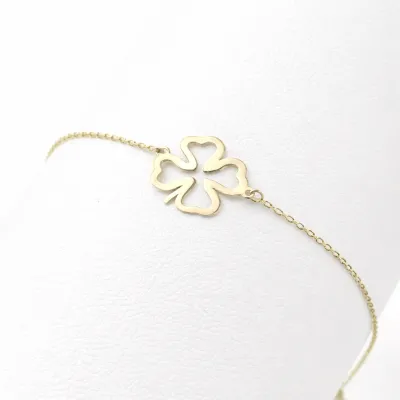 Clover Bracelet – 18K Gold Lucky Clover Bracelet