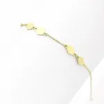 Geometric Harmony – 18K Gold Bracelet