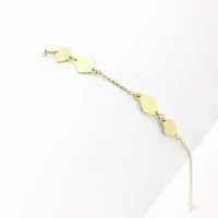 Geometric Harmony – 18K Gold Bracelet