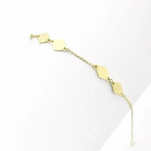 GEOMETRIC HARMONY – 18K GOLD BRACELET