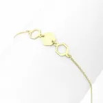 Hexa Balance – 18K Gold Bracelet