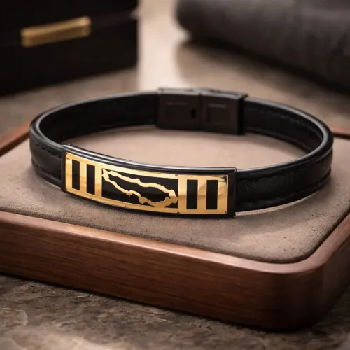 LEBANON NOIR BRACELET 18K GOLD PLATE