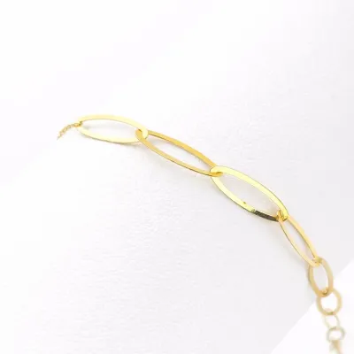 Oval Chain – 18K Gold Link Bracelet