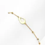 Petal Silhouette – 18K Gold Bracelet
