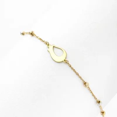 Petal Silhouette – 18K Gold Bracelet