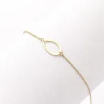 Pure Oval Bracelet – 18K Gold Bracelet