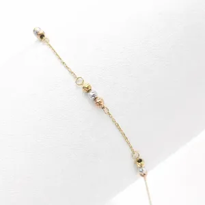 Trio Bead Bracelet – 18K Gold Bracelet