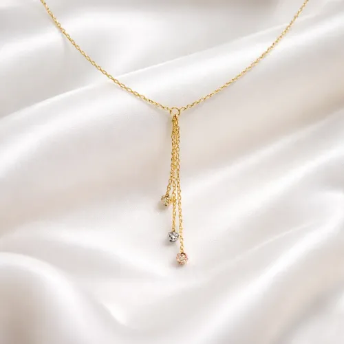 VELORA DROP NECKLACE 18K GOLD