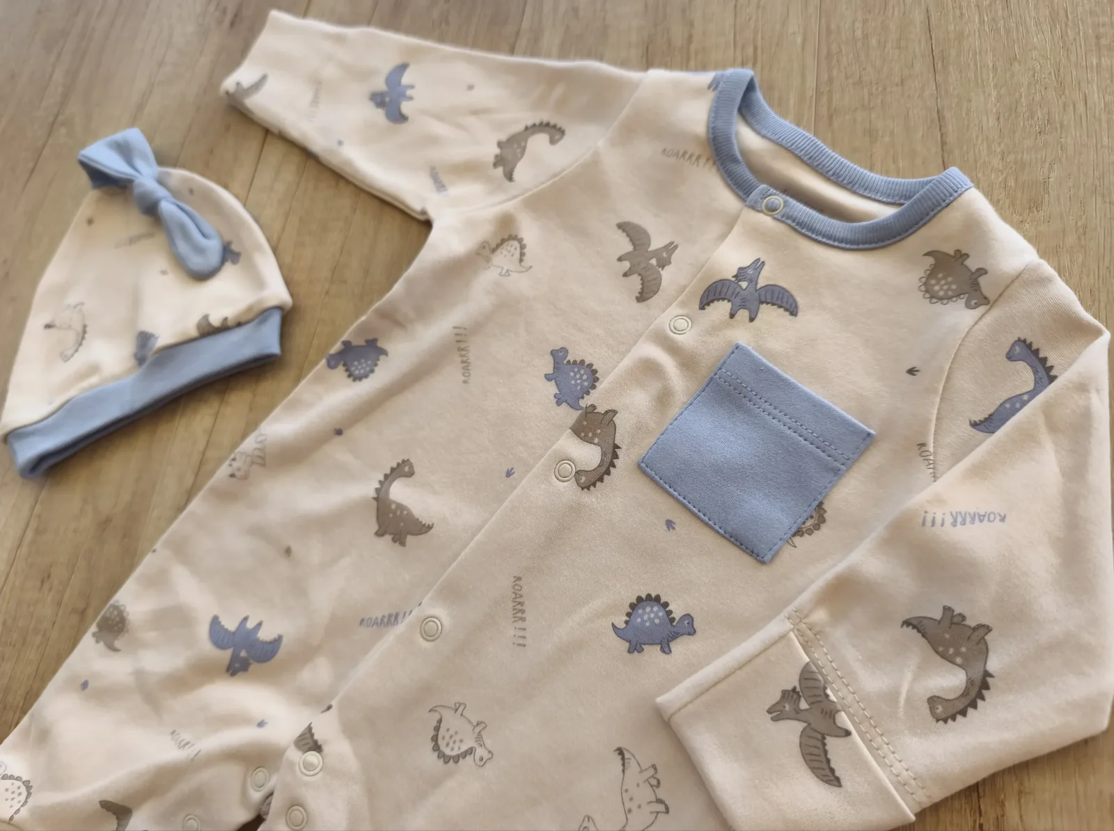 Blue Dino Overall