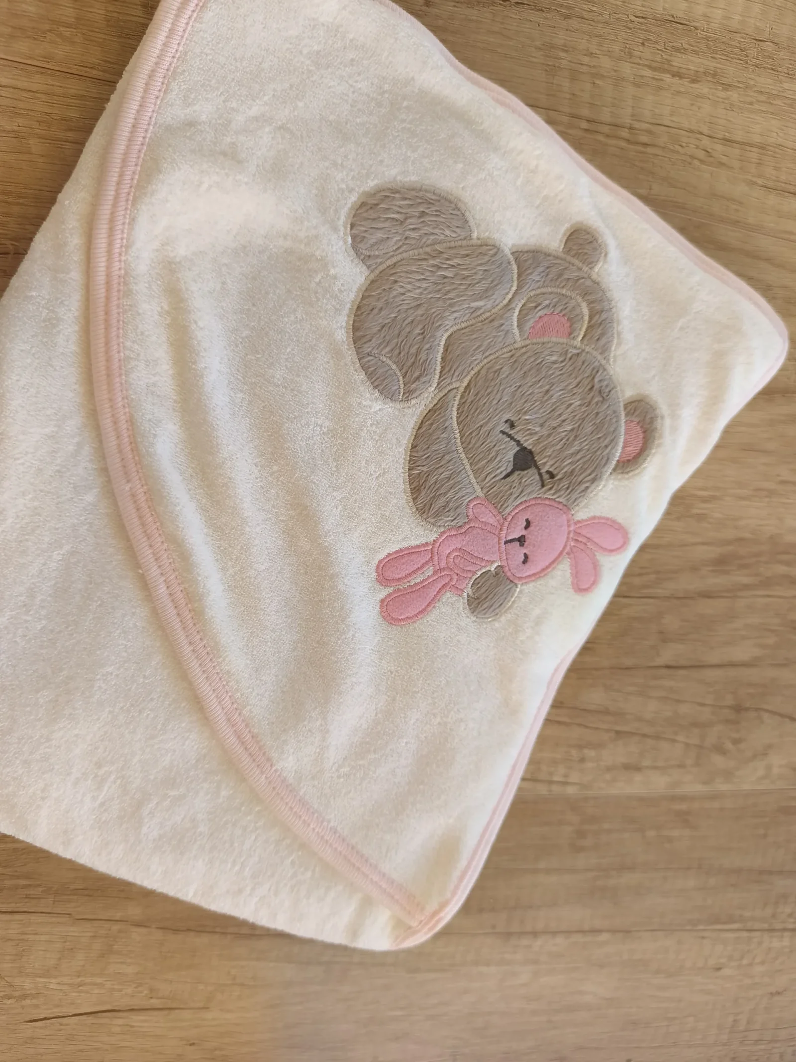 Pink Teddy Towel