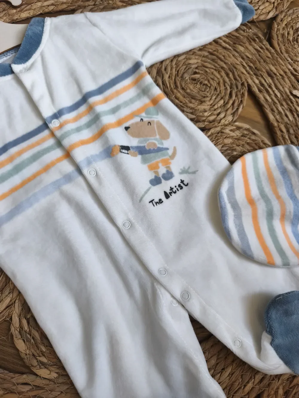 White Velvet Overall
