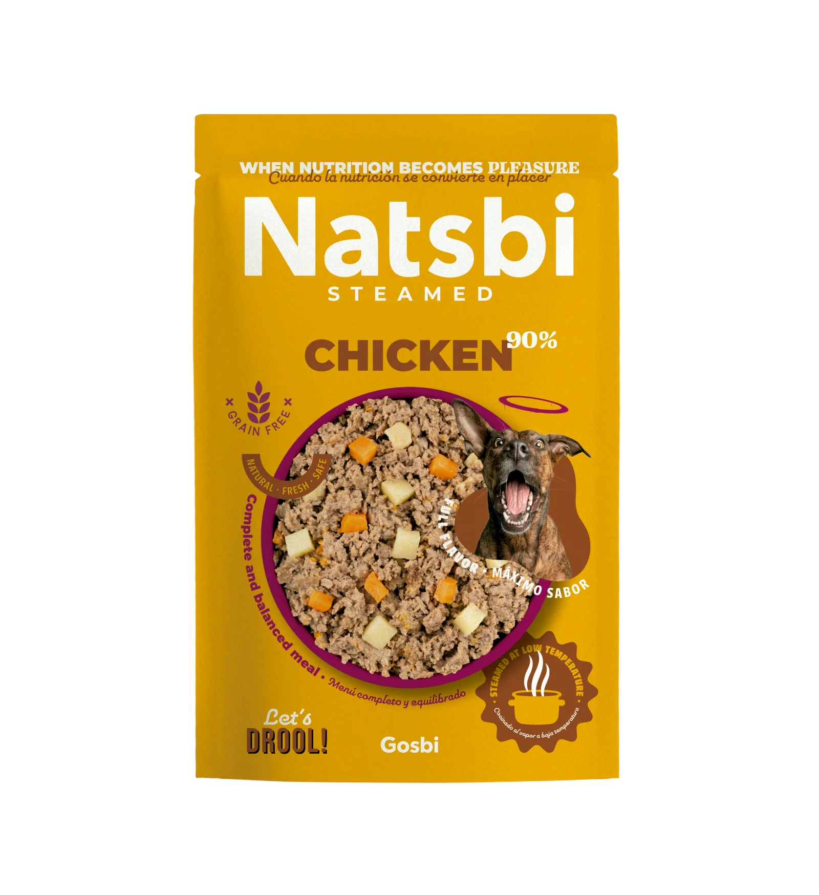 NATSBI DOG STEAMED CHICKEN 500 G