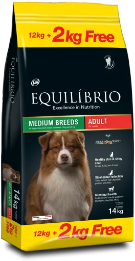 EQUILIBRIO - DOG - ADULT MEDIUM BREEDS 14 KG