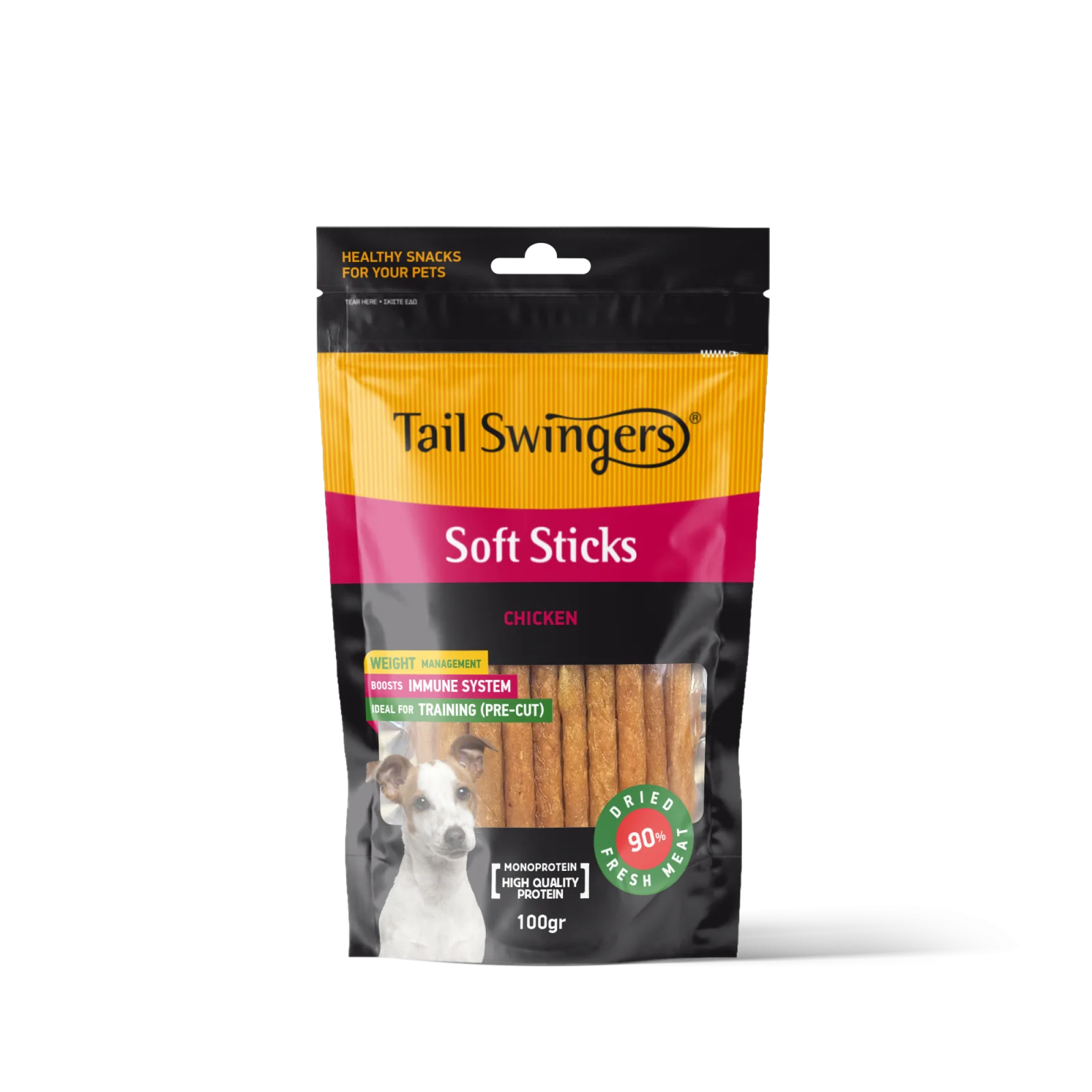 TAIL SWINGERS - CHICKEN SOFT STICKS 100 G