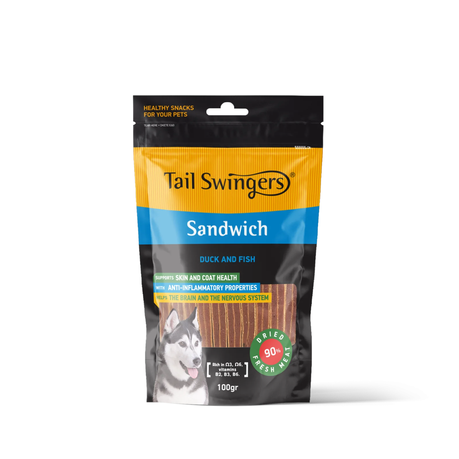 TAIL SWINGERS - DUCK and FISH SANDWICH 100G