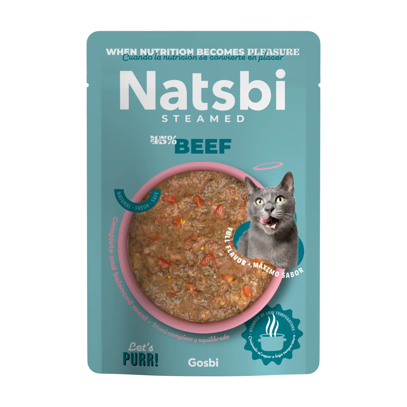 NATSBI CAT STEAMED BEEF 80 G