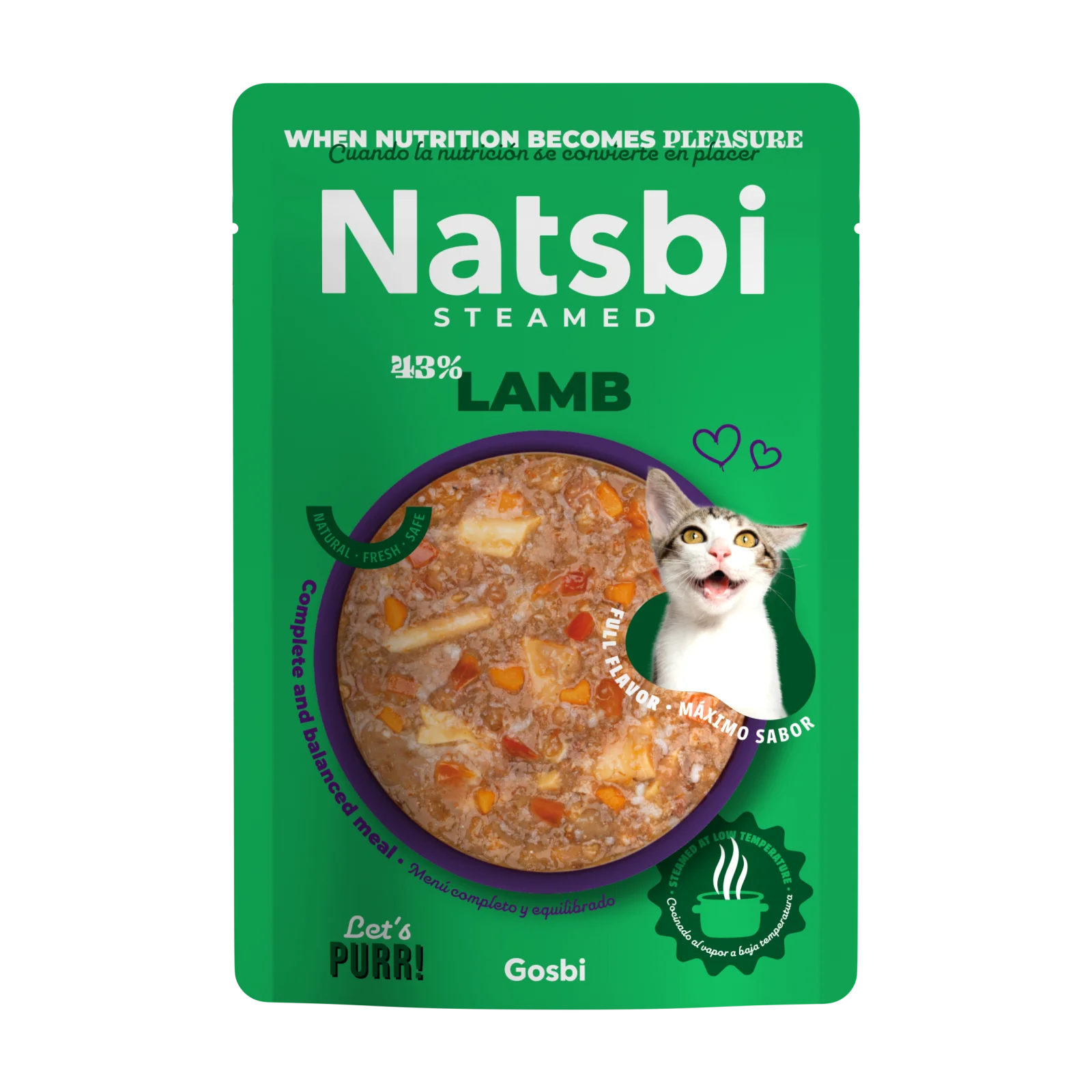 NATSBI CAT STEAMED LAMB 80 G