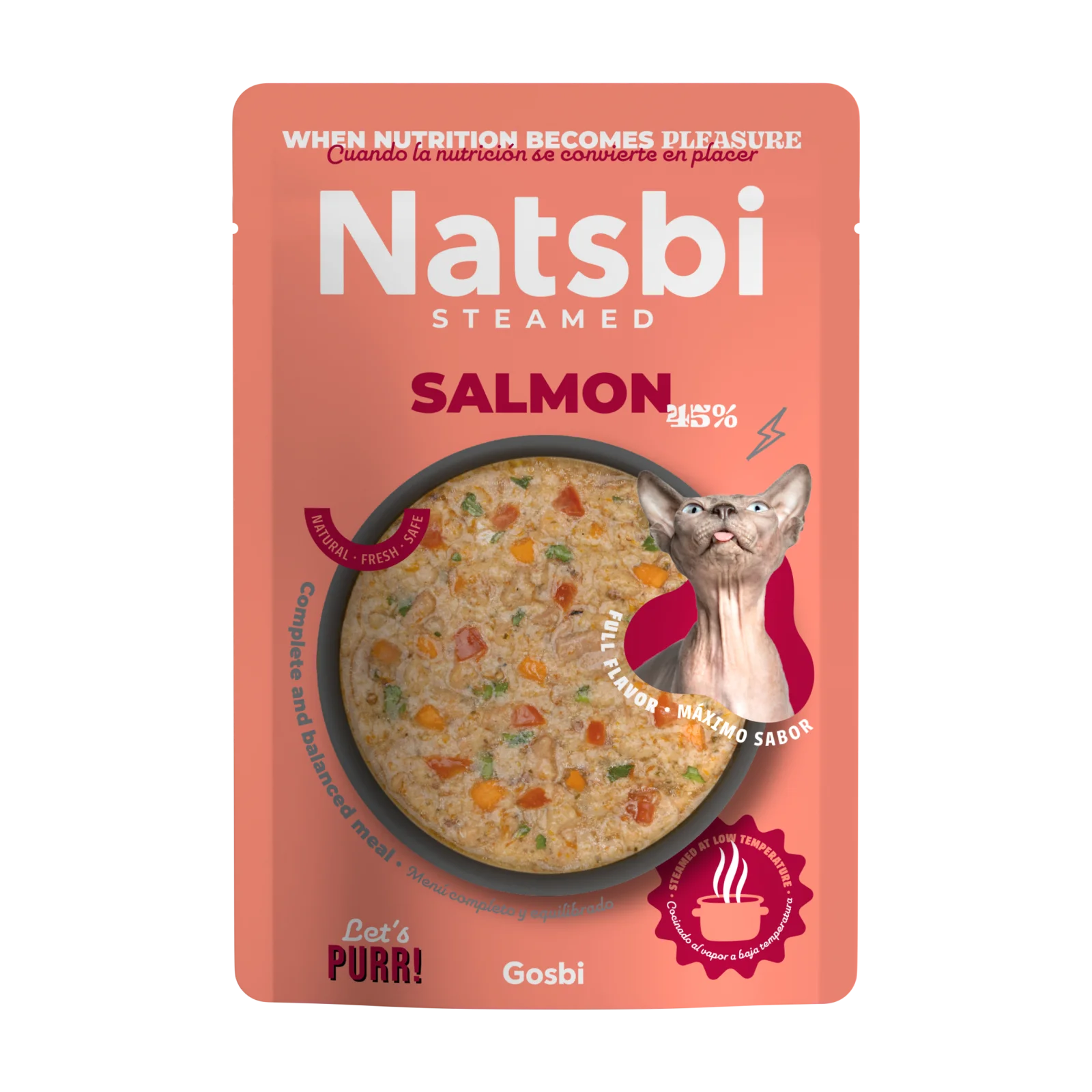 NATSBI CAT STEAMED SALMON 80 G