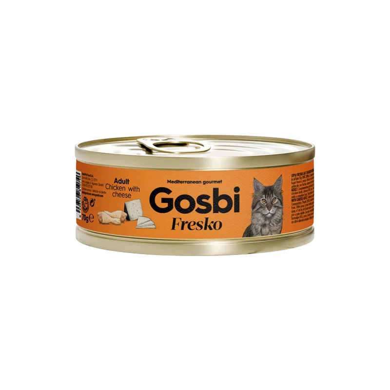 GOSBI FRESKO CAT ADULT CHICKEN - CHEESE 70 G