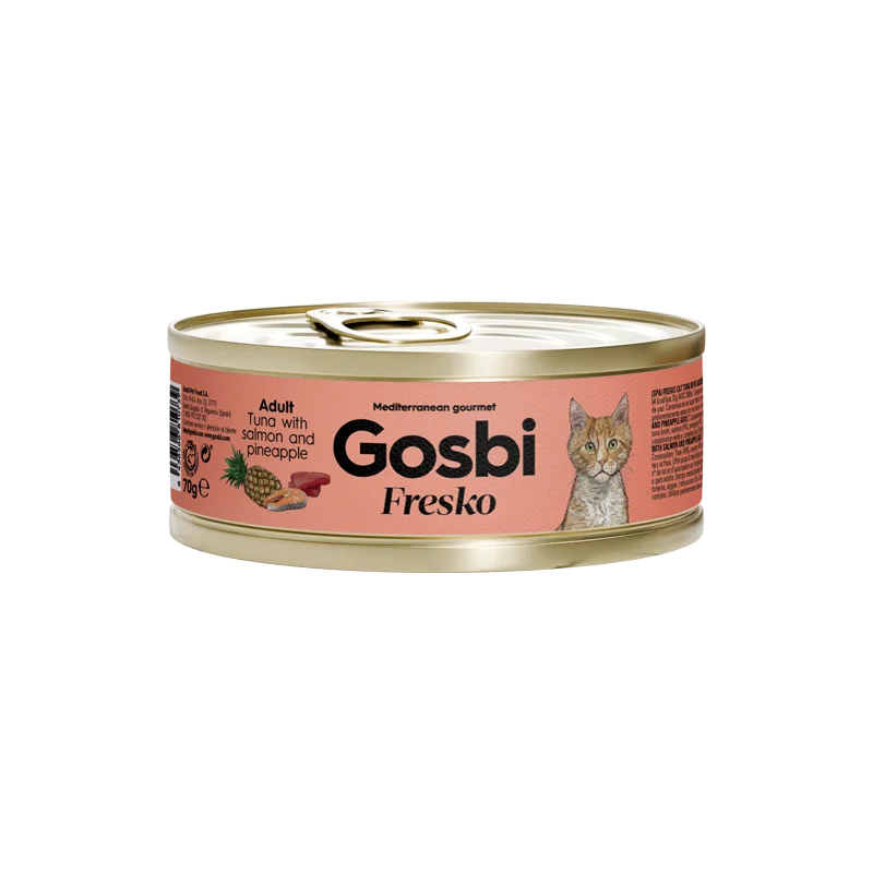 GOSBI FRESKO CAT ADULT TUNA - SALMON - PINEAPPLE 70 G