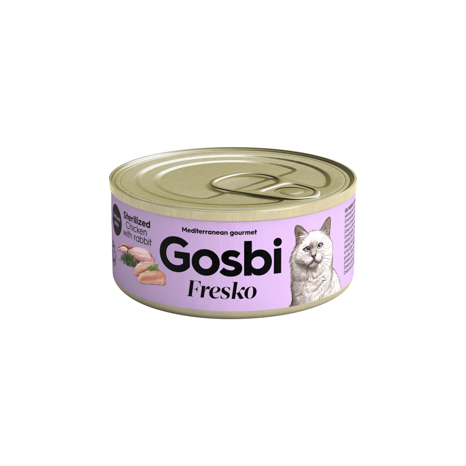 GOSBI FRESKO CAT STERILIZED CHICKEN - RABBIT 70 G