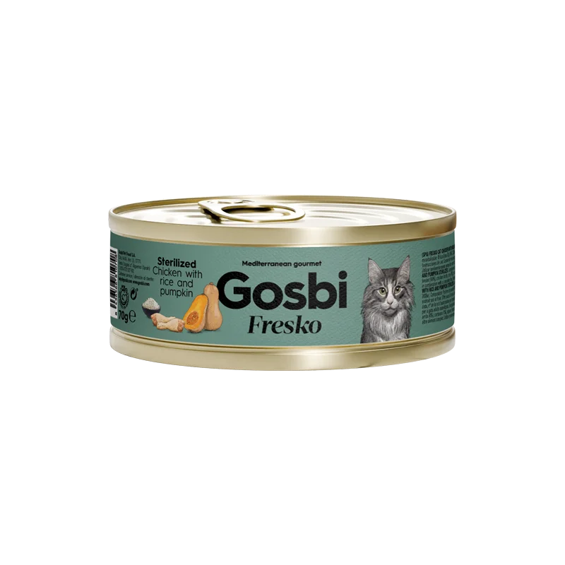 GOSBI FRESKO CAT STERILIZED CHICKEN - RICE - PUMPKIN 70 G