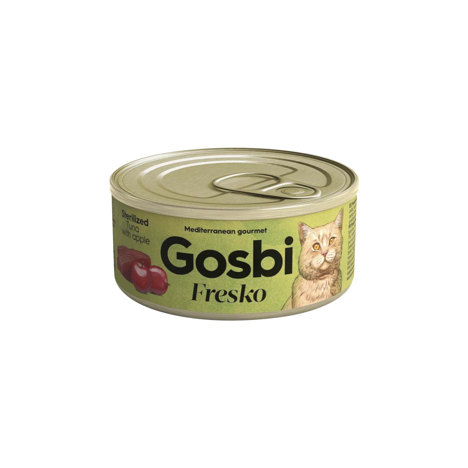 GOSBI FRESKO CAT STERILIZED TUNA - APPLE 70 G