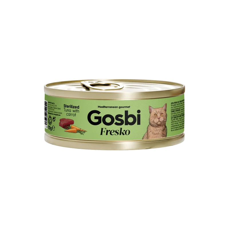 GOSBI FRESKO CAT STERILIZED TUNA - CARROT 70 G