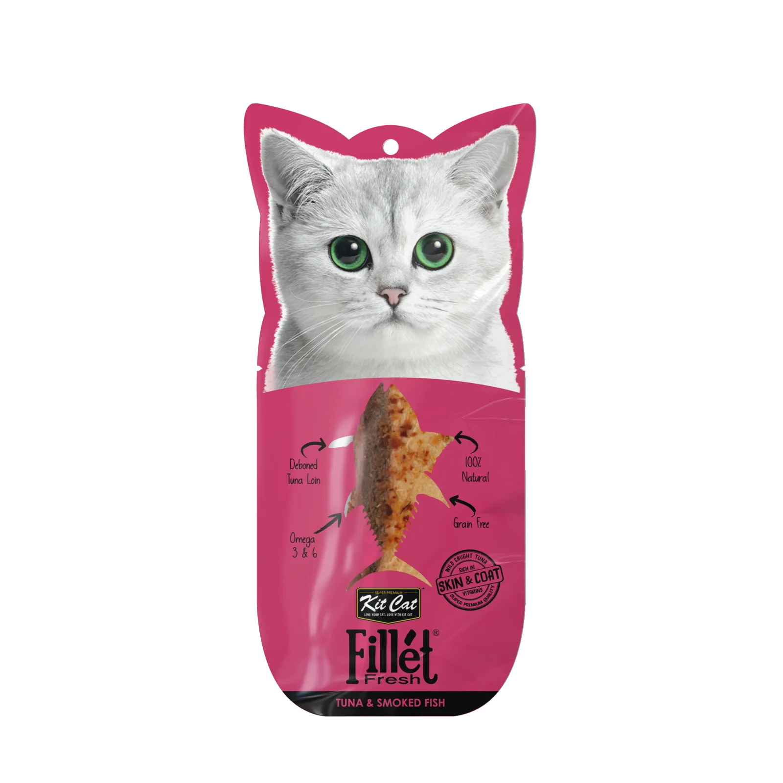 KITCAT FILLET KC-812 TUNA & SMOKED FISH 30 G
