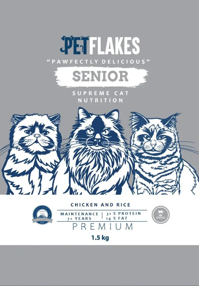 PET FLAKES - CAT - SENIOR 1.5 KG