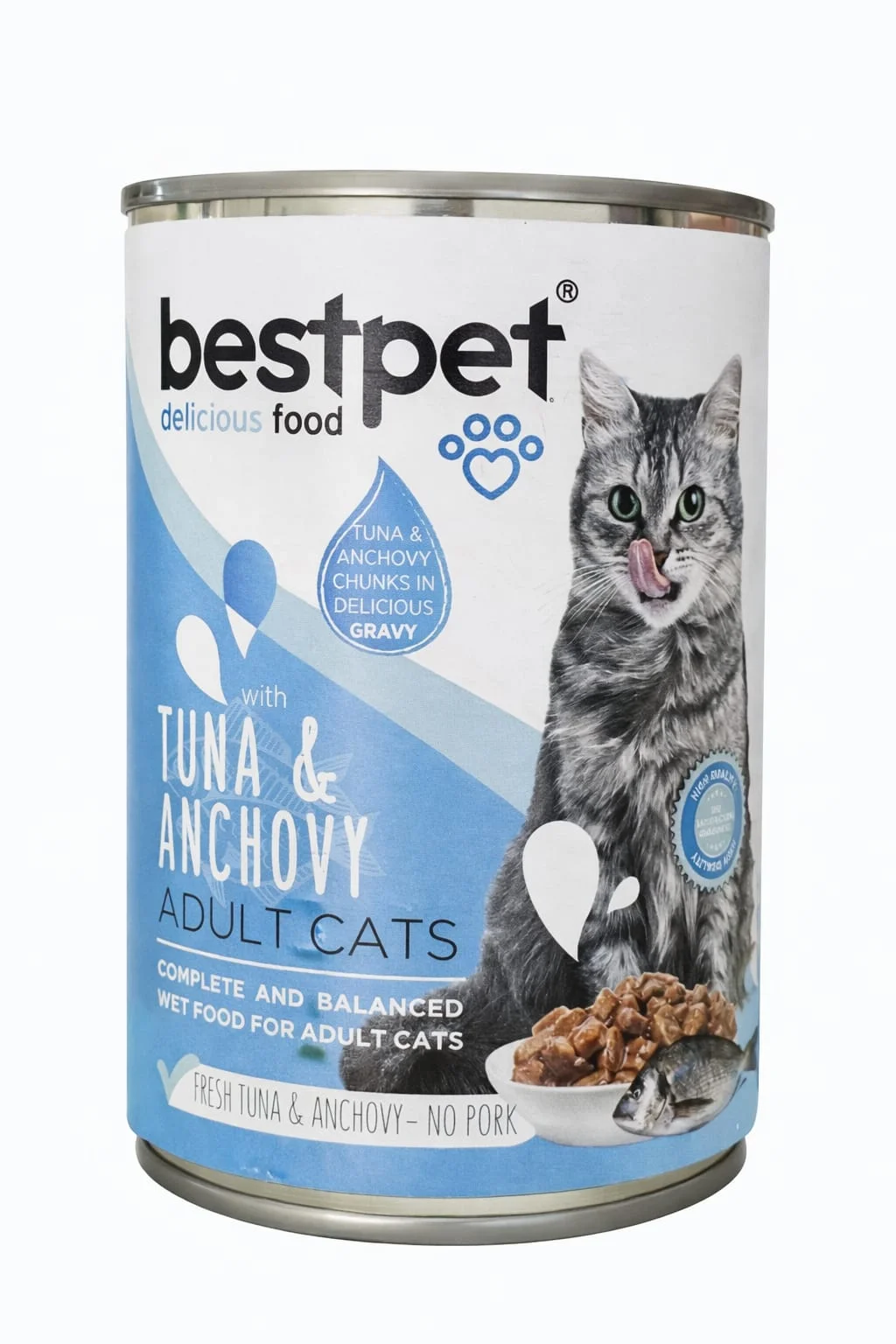 BESTPET - CAT ADULT - TUNA and ANCHOVY CHUNKS IN GRAVY 400 G