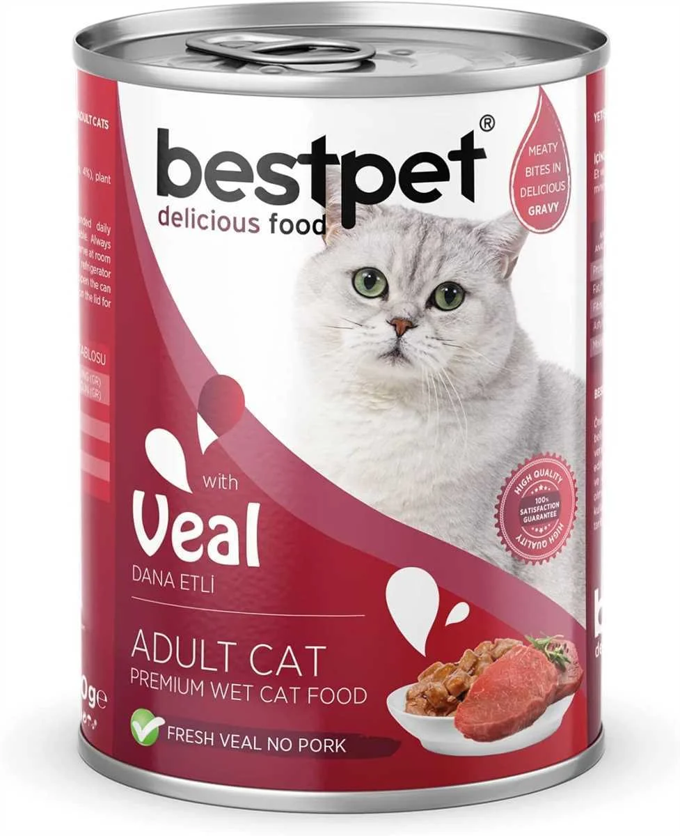 BESTPET - CAT ADULT - VEAL CHUNKS IN GRAVY 400 G