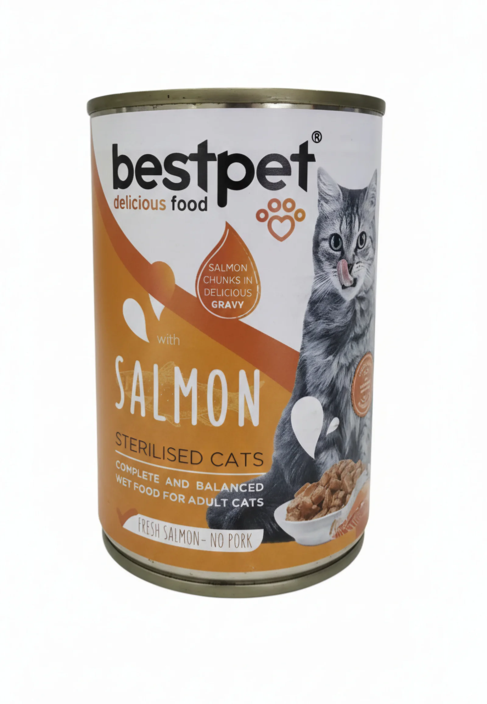 BESTPET - CAT STERILISED - SALMON CHUNKS IN GRAVY 400 G