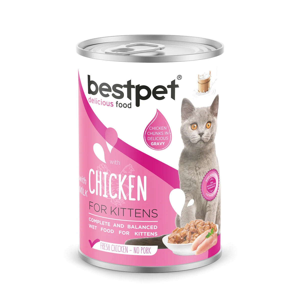 BESTPET - KITTEN - CHICKEN CHUNKS IN GRAVY 400 G