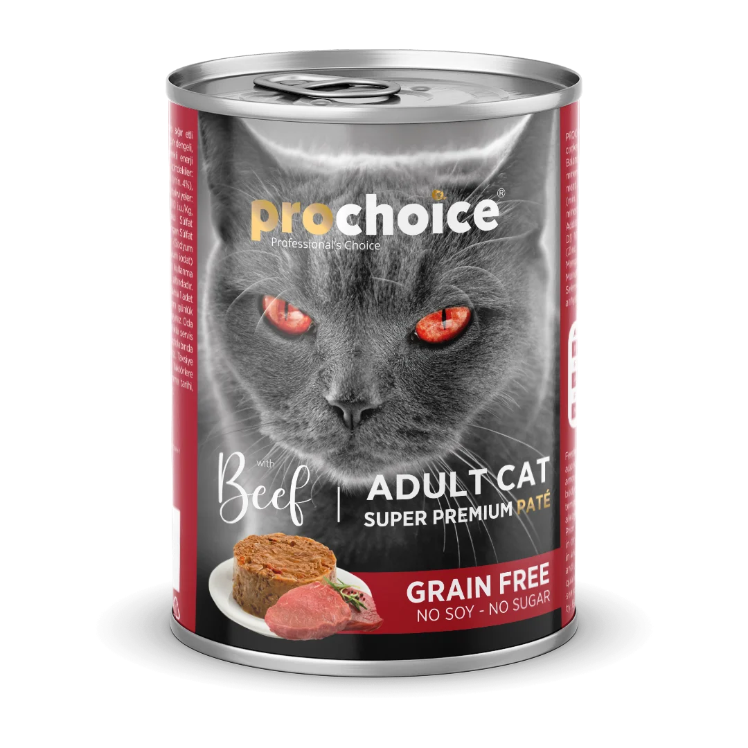 PROCHOICE - CAT ADULT - BEEF PATÉ - GRAIN FREE 400 G