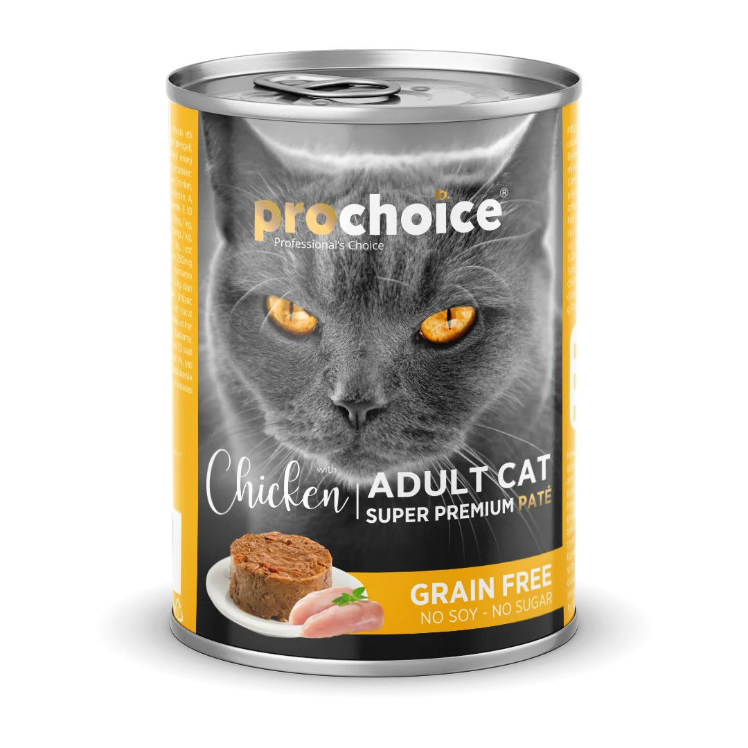 PROCHOICE - CAT ADULT - CHICKEN PATÉ - GRAIN FREE 400 G