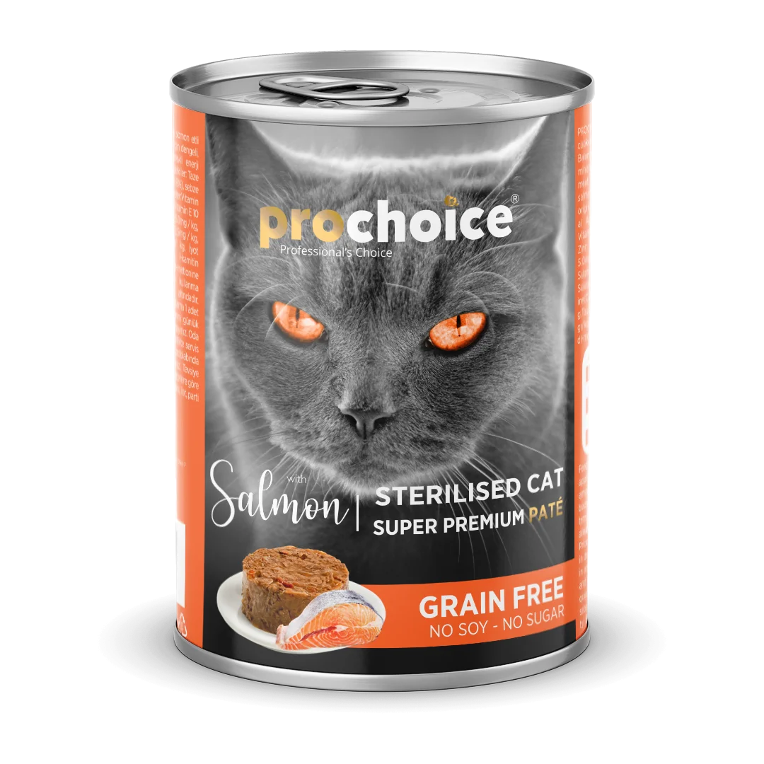 PROCHOICE - CAT ADULT - SALMON PATÉ - GRAIN FREE 400 G