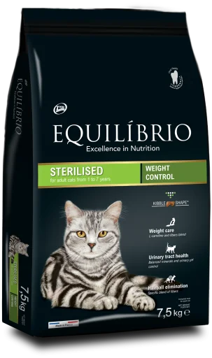 EQUILIBRIO CAT ADULT STERILIZED 7.5 KG