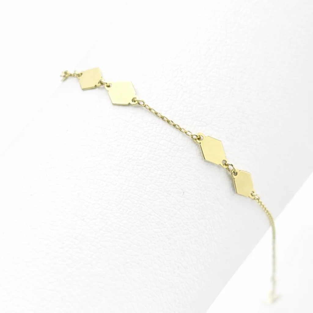 GEOMETRIC HARMONY – 18K GOLD BRACELET