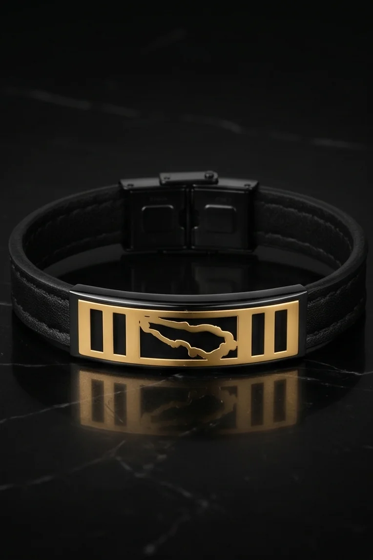 LEBANON NOIR BRACELET 18K GOLD PLATE
