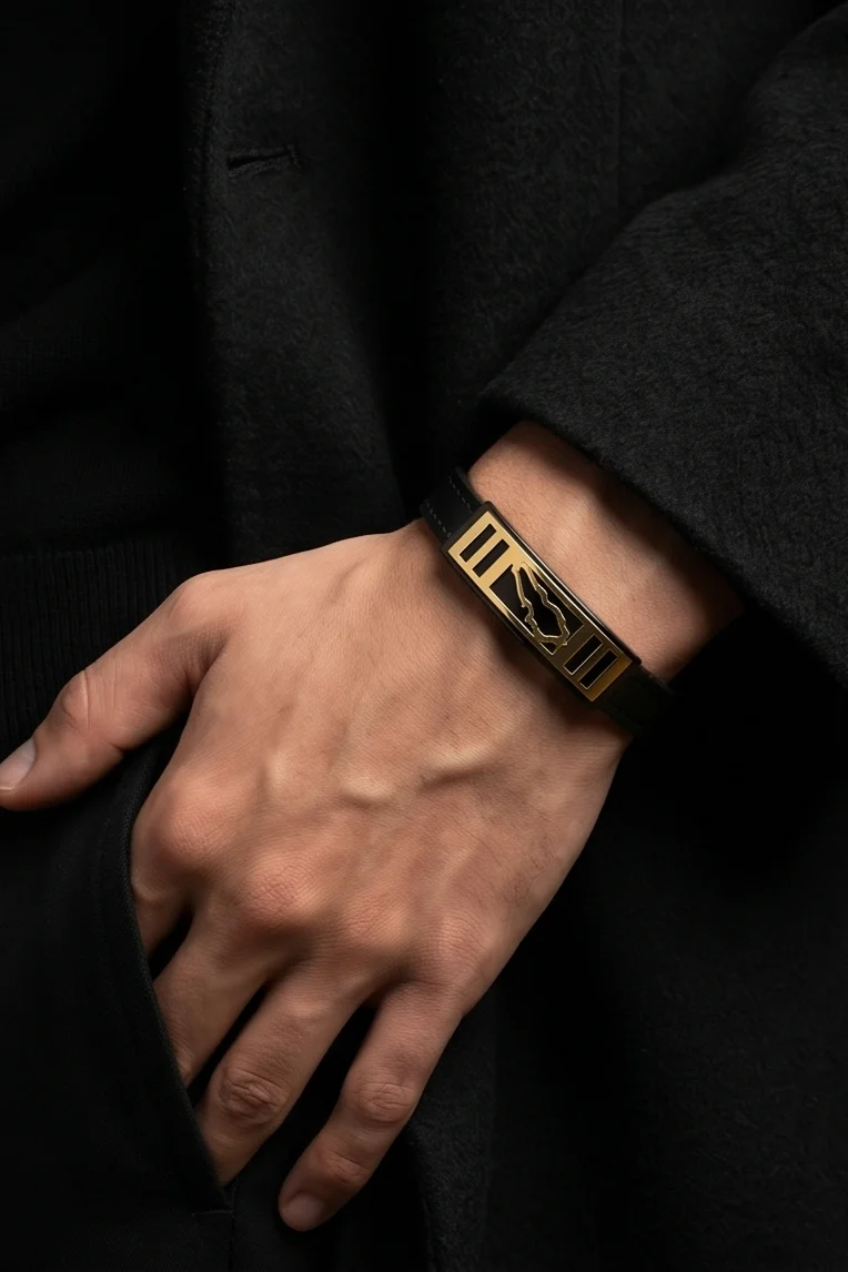 LEBANON NOIR BRACELET 18K GOLD PLATE