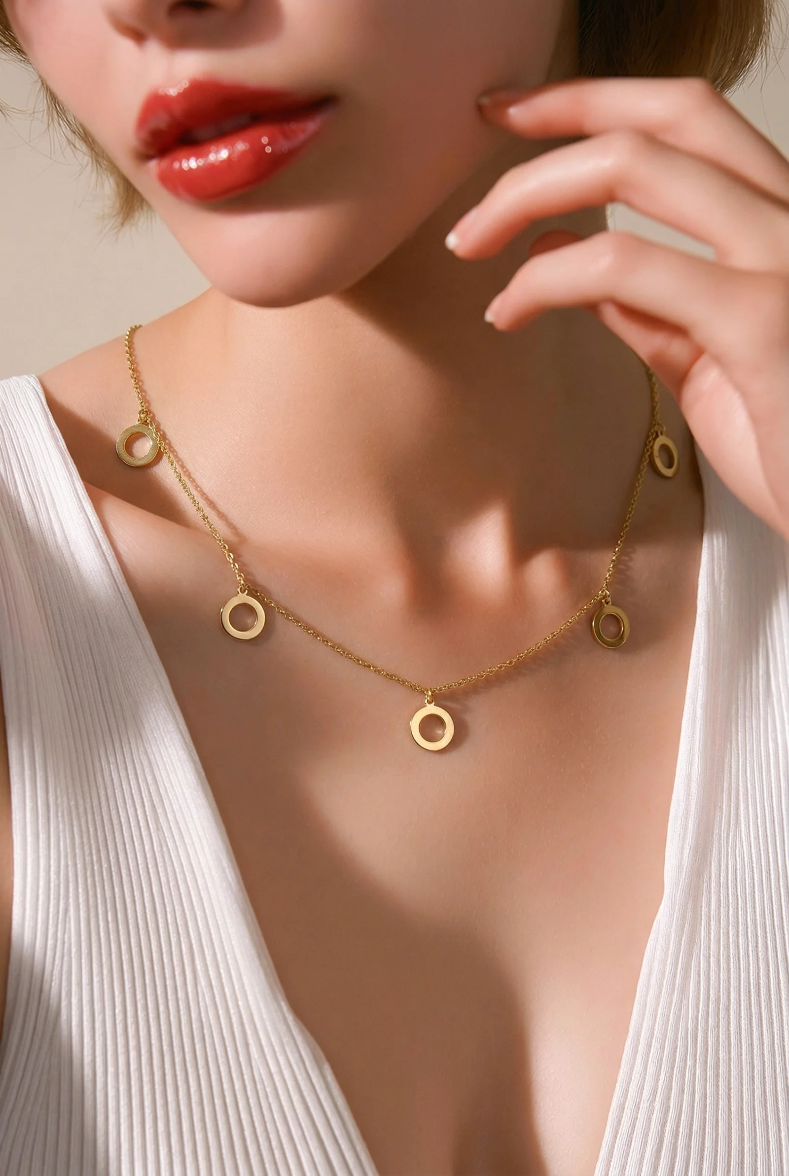 ORIA CIRCLE NECKLACE IN 18K GOLD