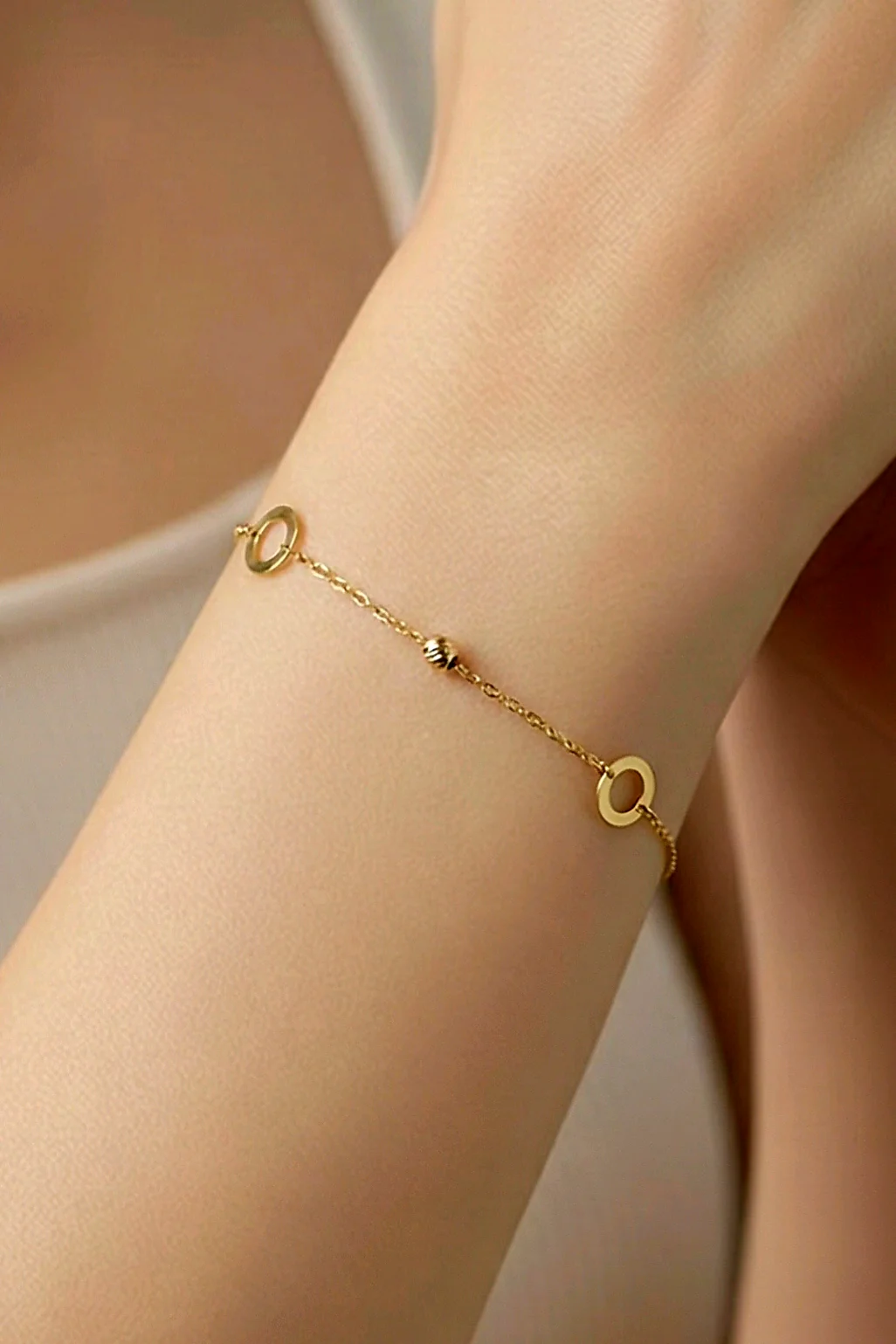 ORIA CIRCLES BRACELET – 18K GOLD BRACELET